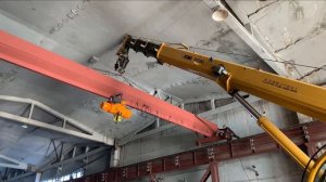 Работа на автокране XCMG 25k5 монтаж крана балки  , Монтаж ёмкостей 50 тонн