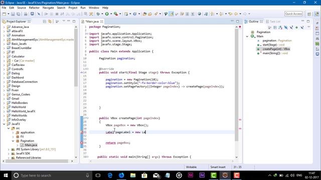 JavaFX Tutorial Pagination смотреть онлайн
