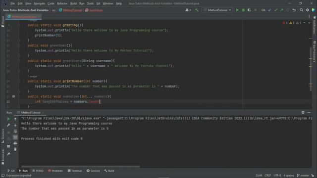 Java Methods And Parameters смотреть онлайн