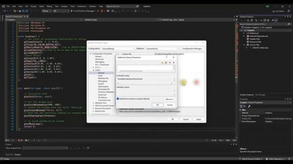 How to Set up OpenGL in C++ with Visual Studio 2022: A Beginner's Guide