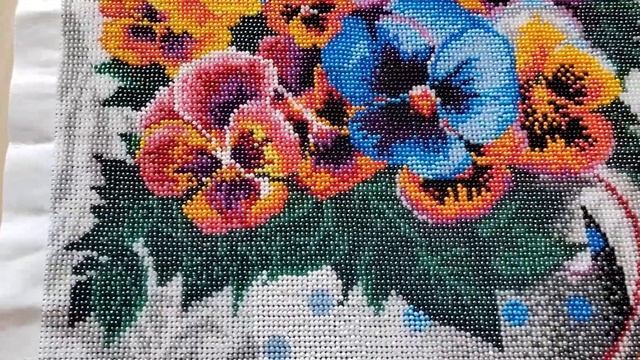 79. Готовая работа "Анютины глазки" смотреть онлайн