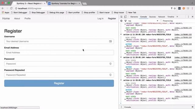 Learn React, Redux, and Redux Saga With a Symfony 3 API смотреть онлайн