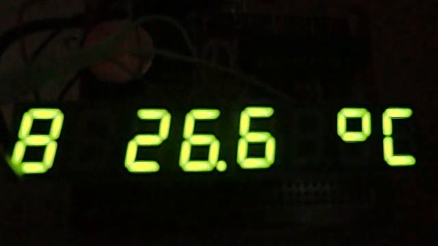 Часы, будильник, термометр, барометр на Atmega328 смотреть онлайн