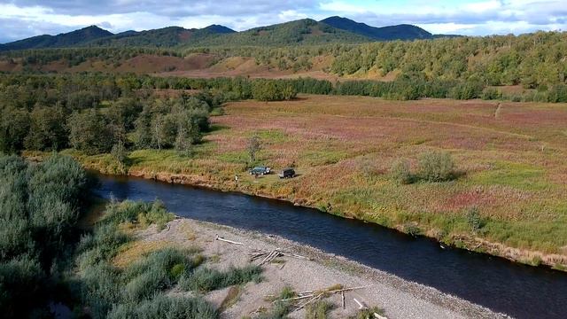 Пляж Усть-Камчатска и дорога до Ключей. Камчатка. GoPro3+Black, DJI Spark. смотреть онлайн