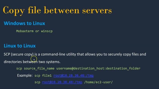 scp Command | Copy Files or Directories from Windows to Linux | смотреть онлайн