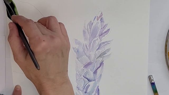 Tropical Pink Ginger Flower Watercolor Painting Tutorial | Artist Jenny Floravita смотреть онлайн