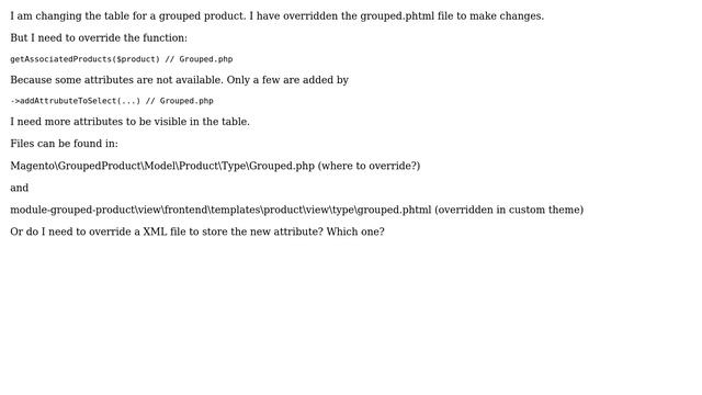 Magento: Override function from grouped.php смотреть онлайн