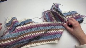 Детская разноцветная кофта с капюшоном (крючком). ~ 1,5 года. #вязание #knitting