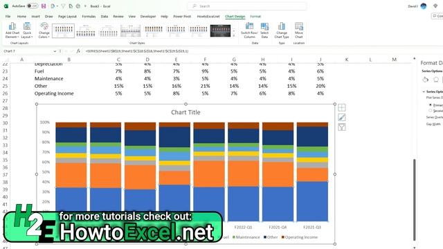 Visualizing Expenses As a Percentage of Revenue in Excel смотреть онлайн