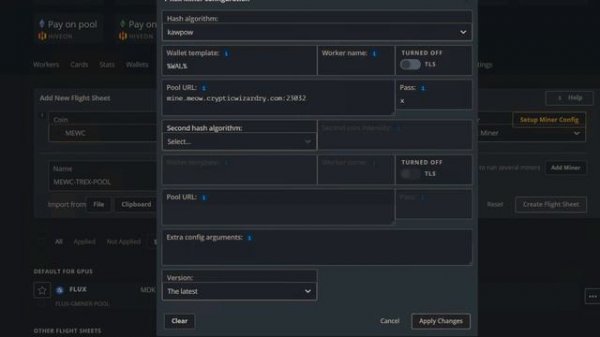 Mine MEWC MeowCoin in HiveOS #meowcoin #mewc #savethemcatseses