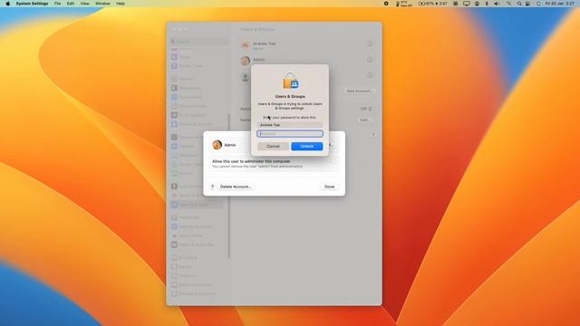 How to delete User Account and files on macOS Ventura смотреть онлайн