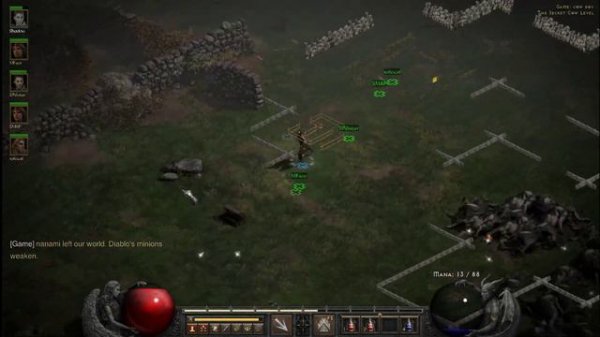 Diablo 2 Resurrected - Cow Level Normal - Assassin Fire Traps - Multiplayer - 8 players