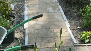 Дорожка из старых кирпичей! из битых кирпичей!