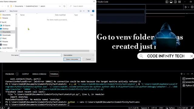 Module import error in Visual studio code | Module Not Found Error | Solved Vs Code | Venv смотреть онлайн