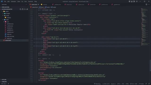 08. Membangun Website Online Course Menggunakan Bootstrap 5 & SASS: About Section & Navbar Fixed смотреть онлайн