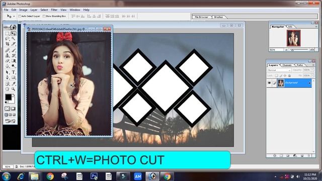 Create photo collage in Photoshop 7.0 in hindi смотреть онлайн