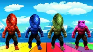 wrong Heads Top Superheroes patila vs Hulk  : dance, puzzle, game, dancing