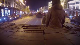 Вид с БМПТ на репетиции парада Победы в Москве 07.05.2019 смотреть онлайн