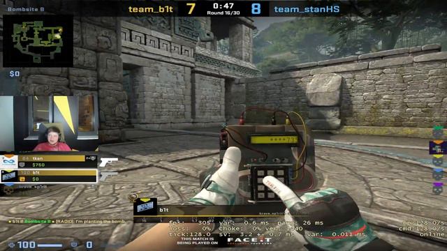 S1MPLE И B1T ИГРАЮТ ФЕЙСИТ ПЕРЕД ТУРНИРОМ / СИМПЛ ИЗДЕВАЕТСЯ НАД 4000 ЭЛО ИГРОКАМИ (CS:GO)