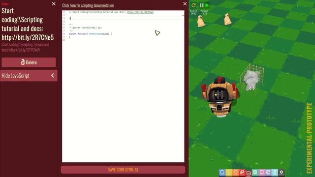 Live-coding JavaScript example for our upcoming prototyping tool, "Game Builder" смотреть онлайн