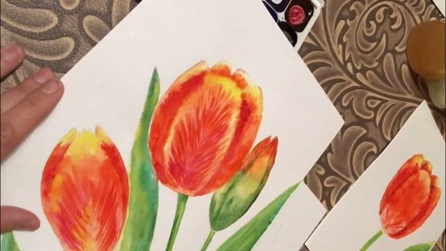 Занятие по рисованию 'Как нарисовать тюльпаны?" смотреть онлайн