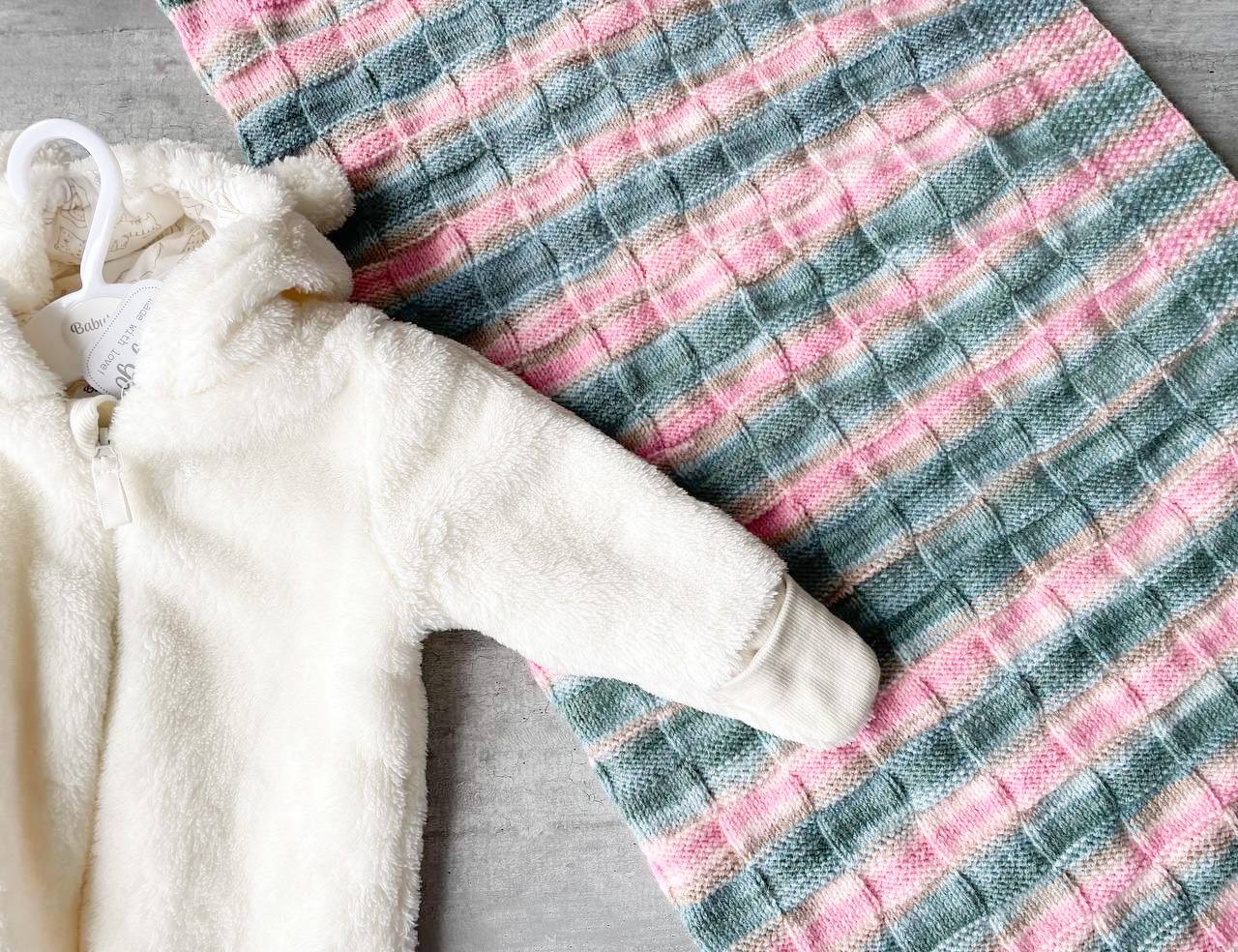 Плед для новорожденного спицами смотреть онлайн