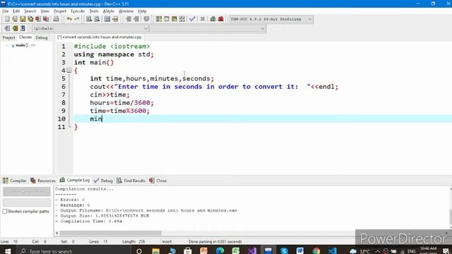 C++ Program | Convert Seconds into Hours and Minutes | C++ Examples смотреть онлайн