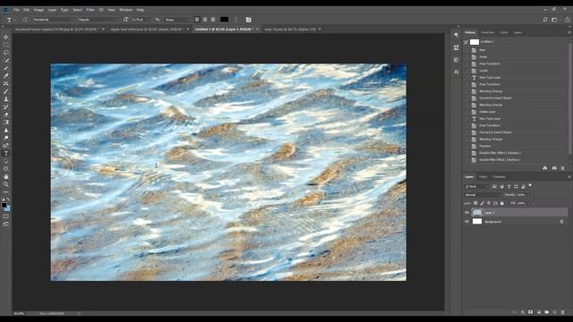 Photoshop Tutorial - In-water Text Effect via Displacement Map смотреть онлайн