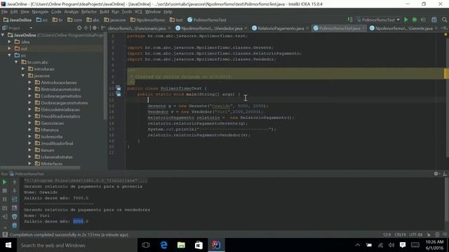 Curso Java Completo - Aula 64: Polimorfismo pt 01 смотреть онлайн