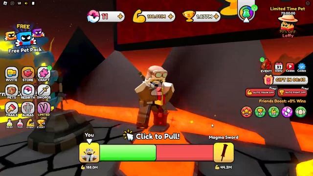 Becoming Strongest Hacker In Pull a Sword Roblox! смотреть онлайн