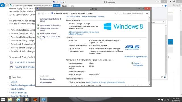 2015-2017 Solucion al problema de Autocad parpadeo,franja negra, mouse con rastro actualizado смотреть онлайн