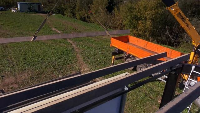 Монтаж кровельных сэндвич-панелей с утеплителем PIR / Building A Pre-fab Steel House With PIR Panel