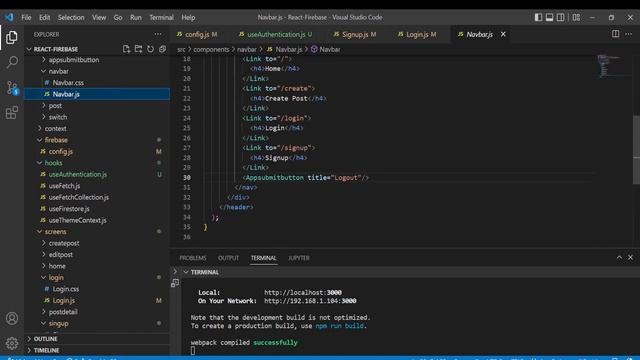 Firebase Logout with React Custom Authentication Hook Tamil | Full stack React and Firebase Tamil смотреть онлайн