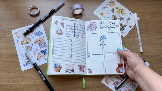 Оформление ежедневника на июнь 2023 | Bullet Journal - June