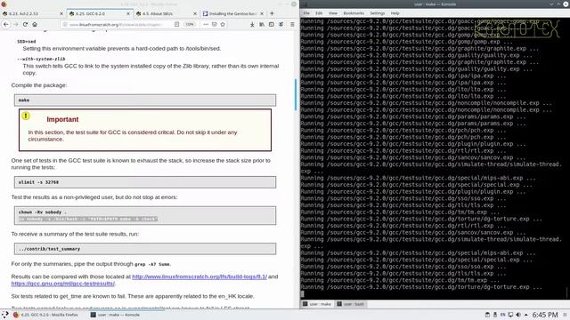 How to build LFS 9.1 and dual boot with Windows 10 - Part 22: Chapter 6-25 Gcc-9.2.0 смотреть онлайн