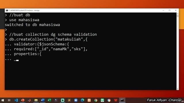 Belajar Database NoSQL with MongoDB - 12 - SCHEMA VALIDATION смотреть онлайн