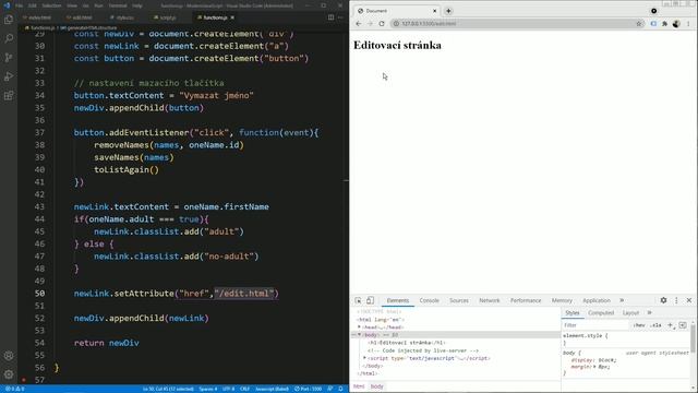 122. Moderní JavaScript - Miniprojekt: přidáváme id do url adresy смотреть онлайн
