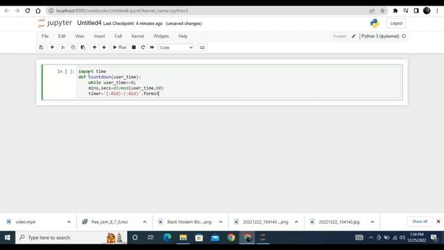 How To Make Countdown Timer Using Python Programming Language|| Jaya Shukla смотреть онлайн