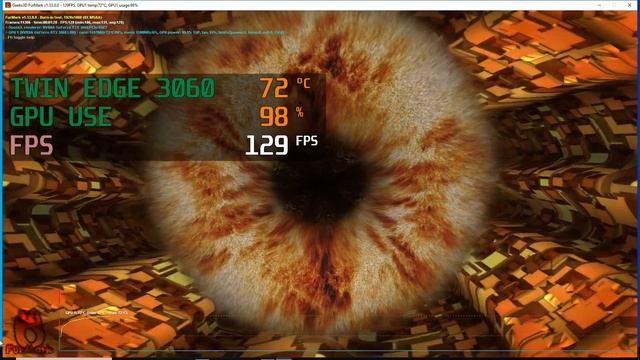 ZOTAC TWIN EDGE 3060 Temperature & FPS Test смотреть онлайн