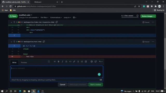 Git: Pull request and Review Process for code merge between branches смотреть онлайн