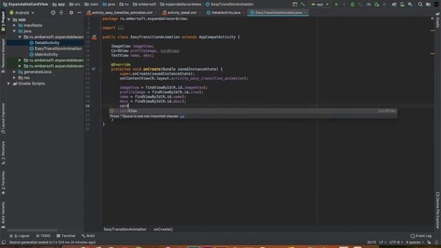 Shared element transition easy to use - Android Java смотреть онлайн