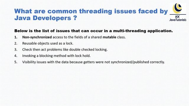 What are common Multi threading issues faced by Java Developers?| ava Concurrency Interview Questio смотреть онлайн