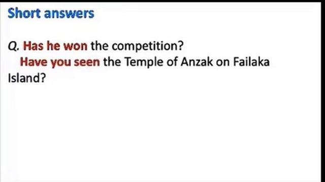 زمن المضارع التام THE PRESENT PERFECT TENSE смотреть онлайн