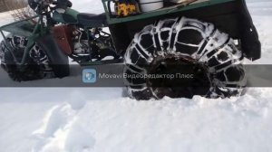 3 и 4 колесный каракат на рыхлом снегу