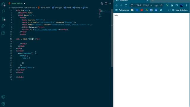 Curso Vue 3 | Introduccion | v-html en Vue 3 | Video 13 смотреть онлайн