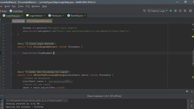 Part 2 - Writing an simple code for Selenium with cucumber смотреть онлайн