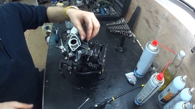 Тохацу и Си Про - братья на век! Часть 4. Собираем двигатель, и немного по Suzuki DF2.5