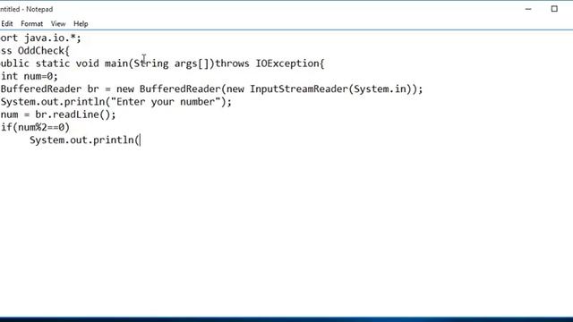 Check Odd or even number in JAVA смотреть онлайн