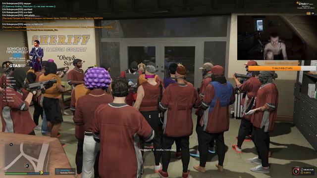 GTA 5 RP Захват полицейского участка. Армянской мафией