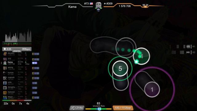 10.1⭐ Kama | Chata - ennb [habibi love] +NFDT 92.55% (13pp 50❌) - osu! смотреть онлайн
